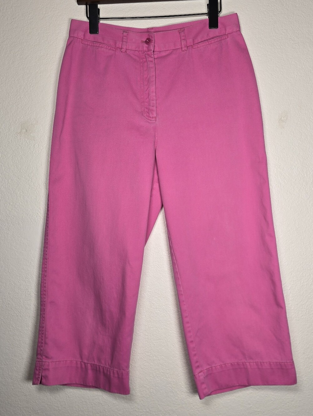 Lauren Ralph Lauren Pink Cotton Cropped Capri Pants Size 10 Preppy Chino